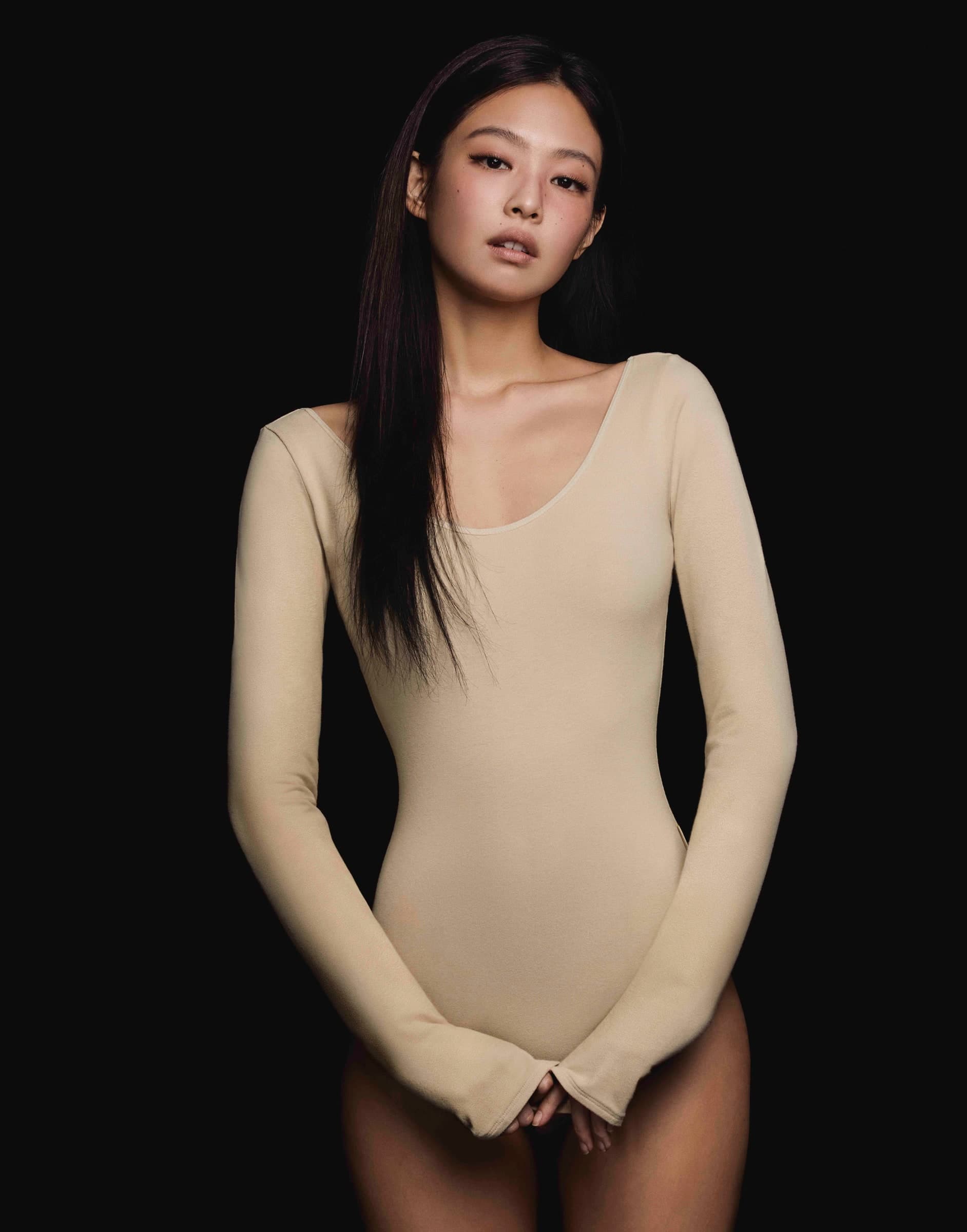 Jennie capsule, May 2023 — Knit bodysuit — neckline detail