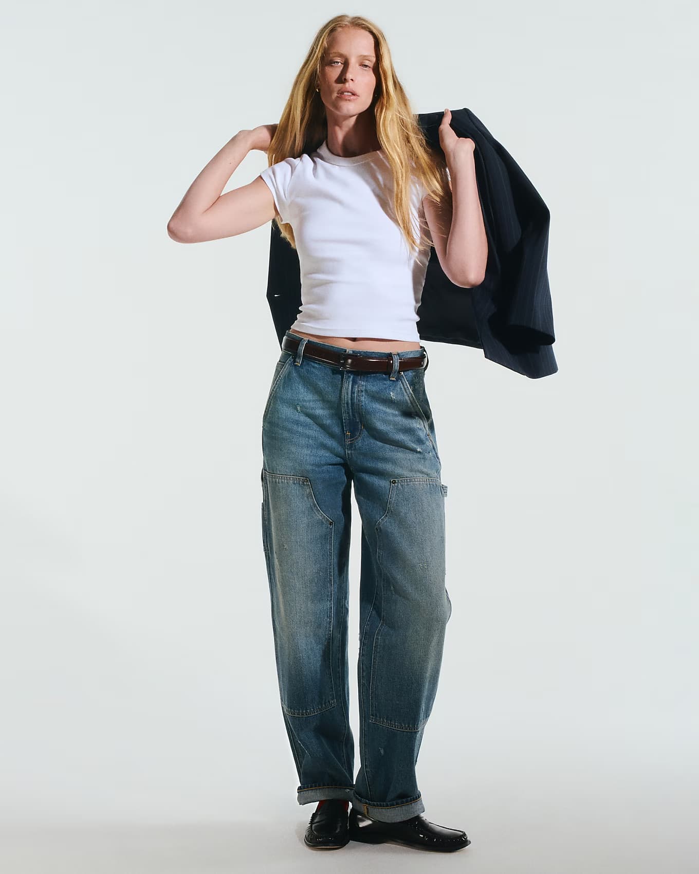 J.Crew — patch knee denim