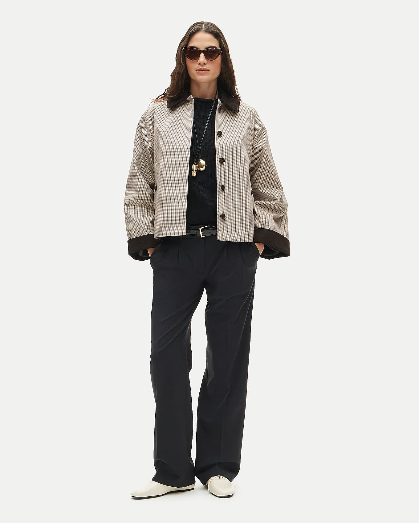 J.Crew — checked jacket