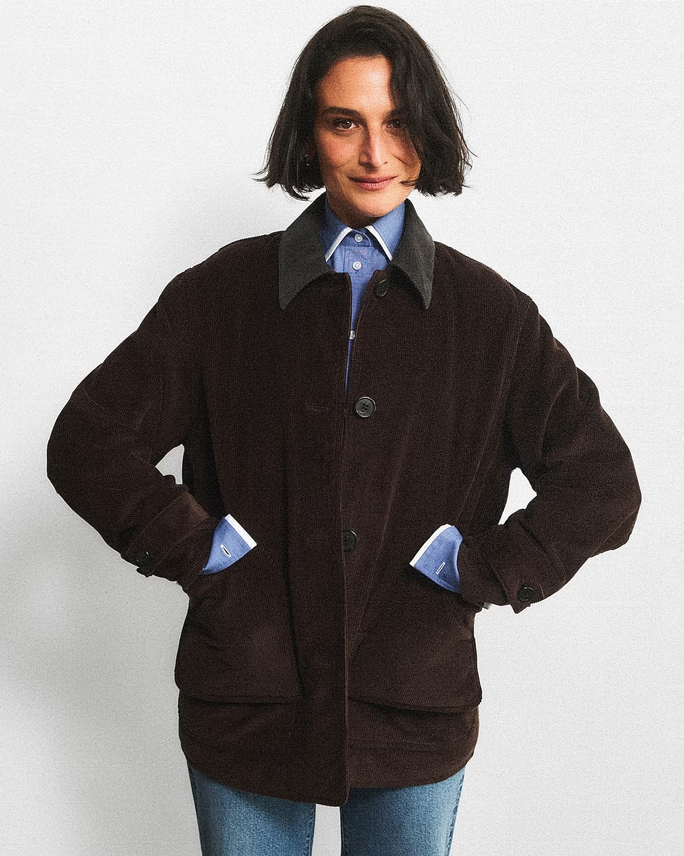 J.Crew — brown barn jacket