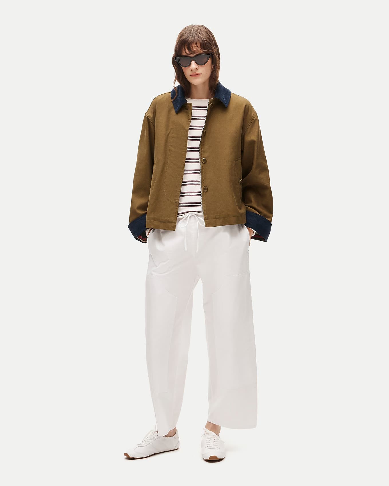 J.Crew — cropped barn jacket
