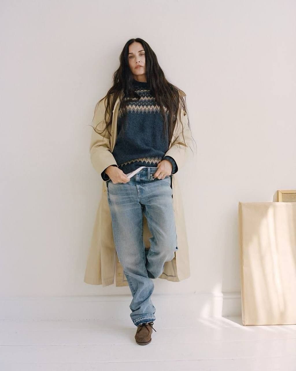 J.Crew — trench knitwear denim